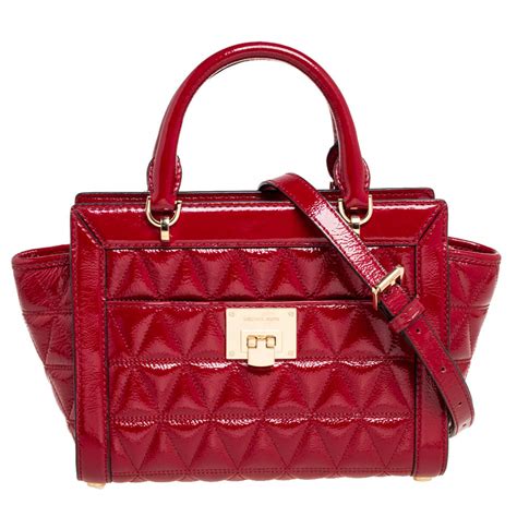 michael kors vivianne red|Vivianne leather handbag Michael Kors Red in Leather .